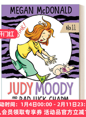 英文原版 Judy Moody and the Bad Luck Charm 稀奇古怪小朱迪系列11 幸运符 初级儿童章节桥梁书 情商启蒙 英文版 进口英语书籍