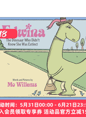 英文原版 Edwina the Dinosaur Who Didn't Know She Was Extinct 恐龙小姐不知道她已经灭绝了 绘本 英文版 进口英语原版书籍