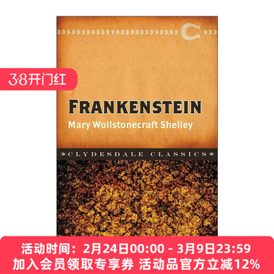 英文原版 Frankenstein 科学怪人 弗兰肯斯坦 Clydesdale Classic 英文版 进口英语原版书籍