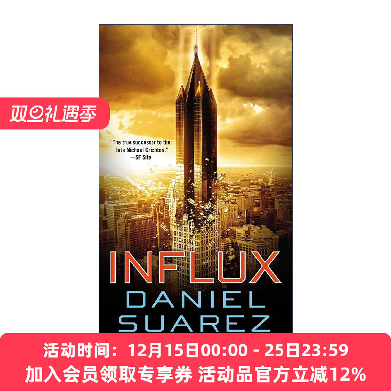 英文原版 Influx 涌变 惊悚科幻小说 Daniel Suarez 英文版 进口英语原版书籍