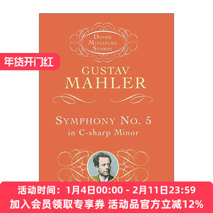 英文原版 Symphony No.5 第五交响曲 古斯塔夫·马勒乐谱 管弦乐 英文版 进口英语原版书籍