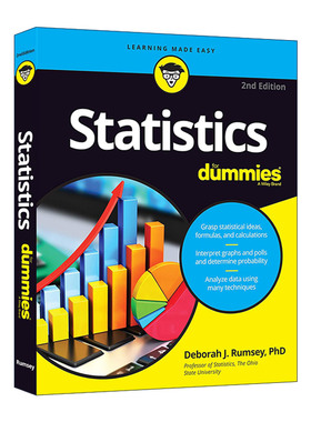 英文原版 Statistics for Dummies 统计学入门 第2版 英文版 进口英语原版书籍