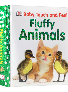 DK毛茸茸的动物 英文原版绘本 Baby Touch and Feel Fluffy Animals 英文版儿童英语启蒙纸板书 触摸书 进口原版亲子阅读书籍