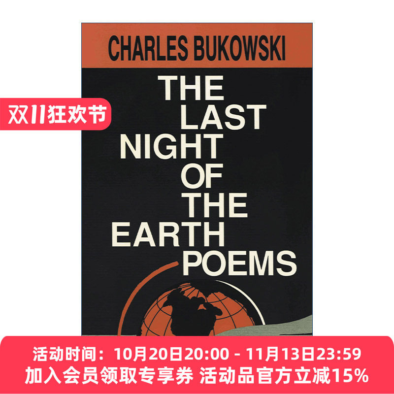 英文原版 The Last Night of the Earth Poems 大地的最后一夜 布可夫斯基诗歌 英文版 进口英语原版书籍