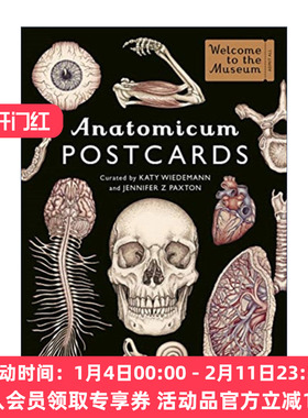 解剖学明信片 英文原版 Anatomicum Postcard Box 欢迎来到博物馆系列 英文版 进口英语原版书籍