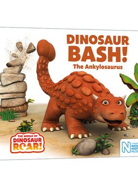 甲龙怎么叫 英文原版 Dinosaur Bash The Ankylosaurus 恐龙科普绘本 英文版 进口英语原版书籍