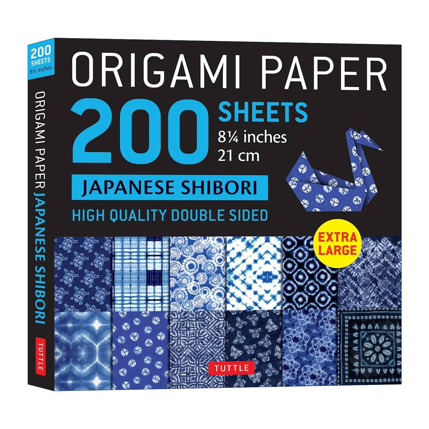 英文原版 Origami Paper 200 sheets Japanese Shibori 8 1/4