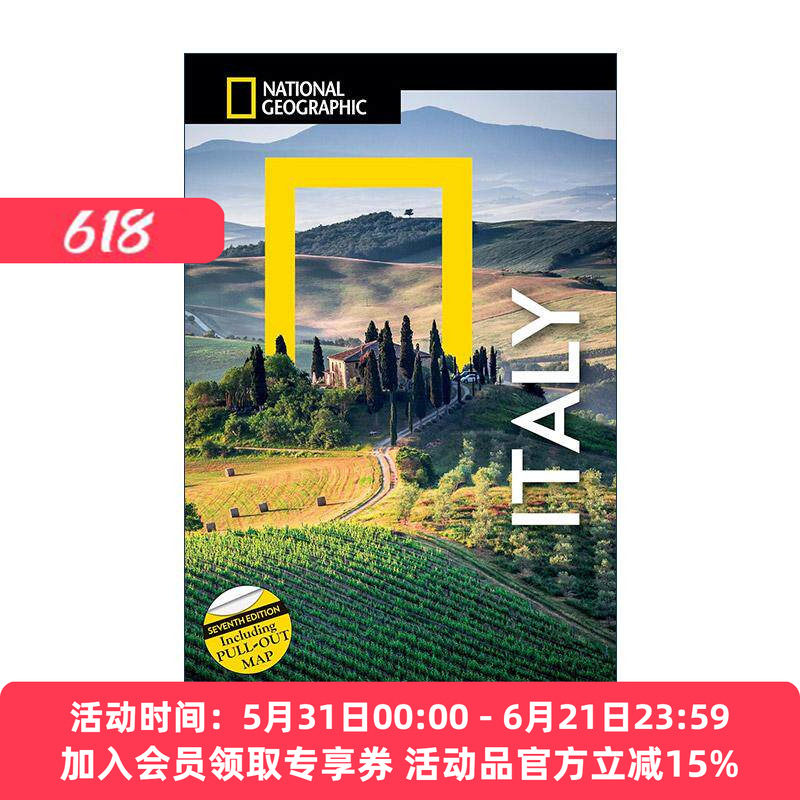 英文原版 National Geographic Traveler Italy 国家地理旅行指南 意大利 第七版 英文版 进口英语原版书籍