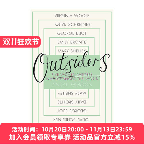 英文原版 Outsiders 破局者 改变世界的五位女作家 英文版 进口英语原版书籍
