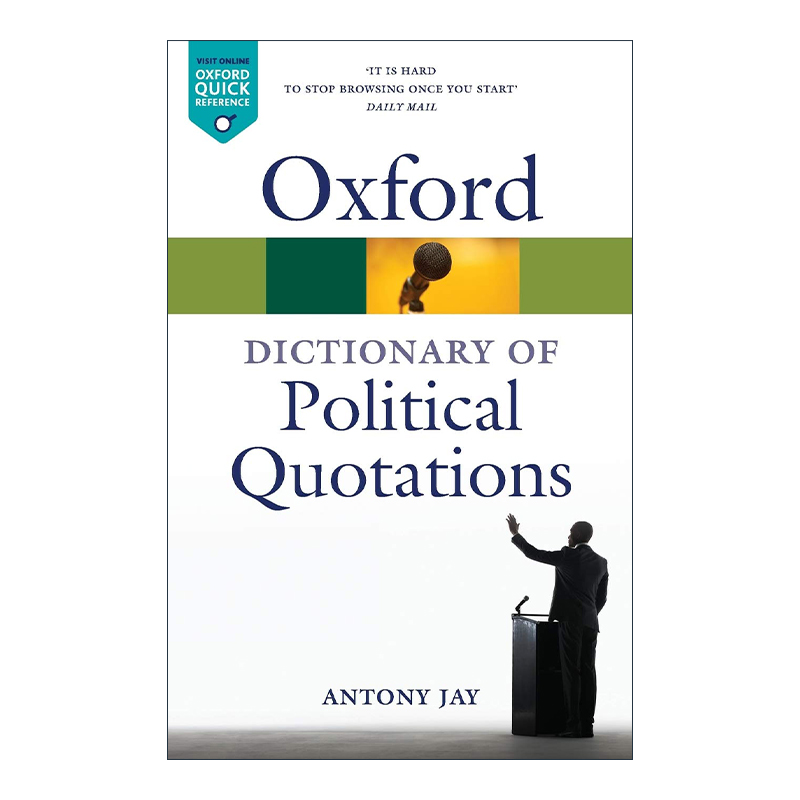 英文原版 Oxford Dictionary of Political Quotations牛津政治语录词典英文版进口英语原版书籍