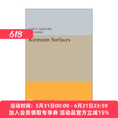 英文原版 Riemann Surfaces: (PMS-26) 黎曼曲面 数学 Lars Valerian Ahlfors 英文版 进口英语原版书籍