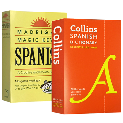 柯林斯西班牙语词典 英文原版 Collins Spanish Essential Dictionary 西班牙语学习法宝宝典 西英双语字典 英文版进口学习工具书