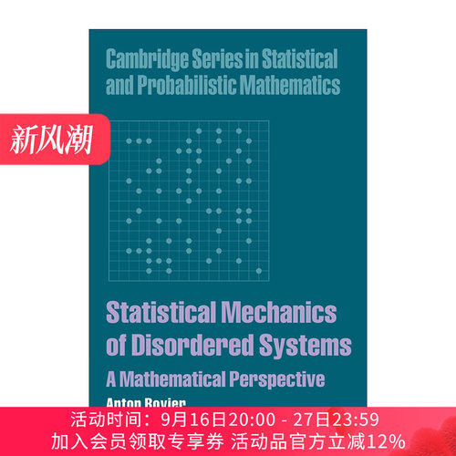 英文原版 Statistical Mechanics of Disordered Systems 无序系统的统计力学 剑桥统计与概率数学系列 英文版 进口英语原版书籍