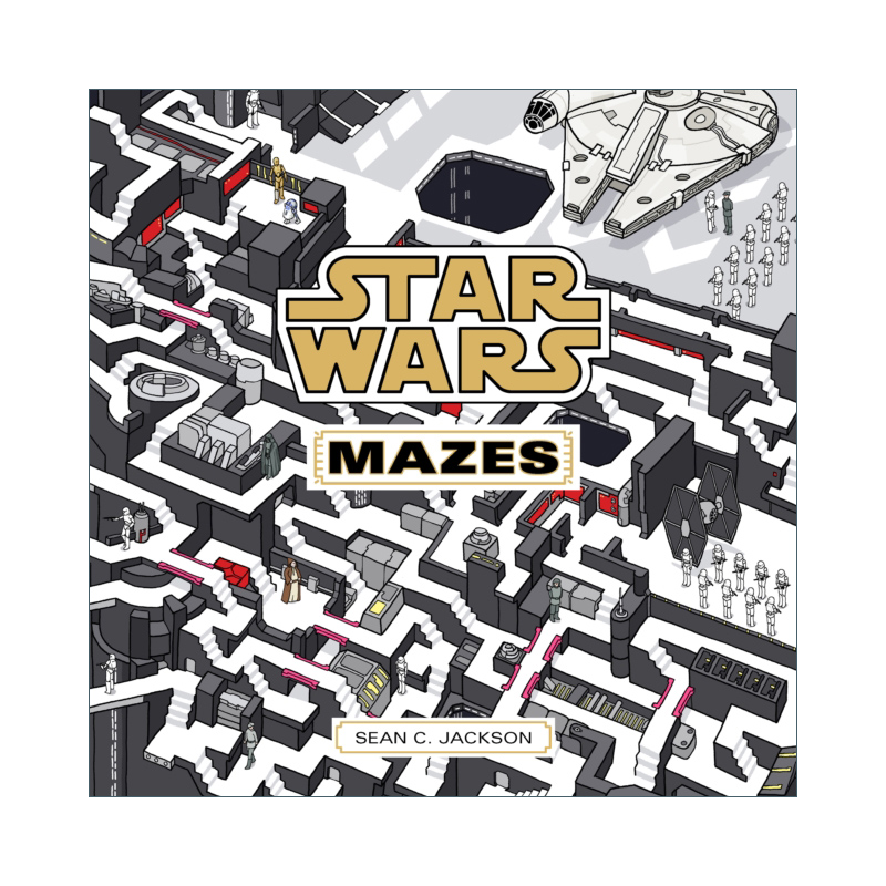 英文原版 Star Wars Mazes 星战迷宫书 30多个星球大战标志性场景和地点 英文版 进口英语原版书籍
