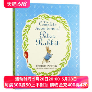 彼得兔的冒险故事合集 英文原版书 The Complete Adventures of Peter Rabbit 美国图书馆推荐 儿童英语启蒙 波特 Beatrix Potter