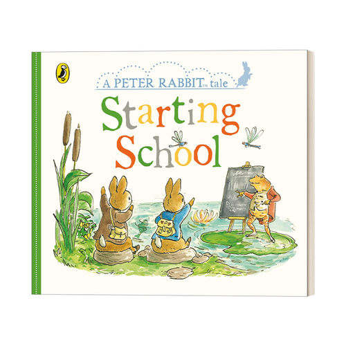 英文原版 Peter Rabbit Tales: Starting School 彼得兔的故事 第一天上学 纸板书 英文版 进口英语原版书籍