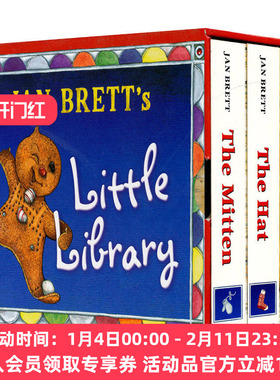 英文原版 Jan Brett's Little Library 简·布雷特的小图书馆 3册盒装 英文版 进口英语原版书籍