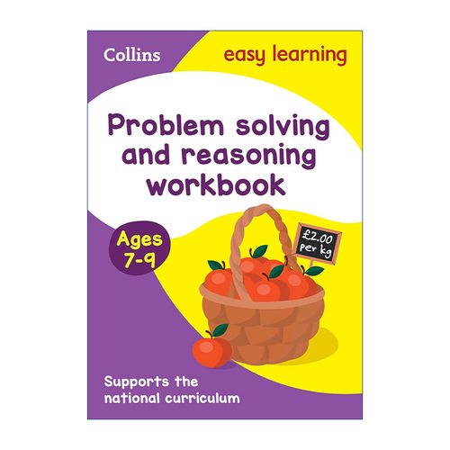柯林斯易学儿童小学数学应用和推理练习  英文原版 Collins Easy Learning KS2 Problem Solving and Reasoning Workbook Ages 7-9