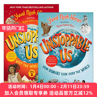 英文原版 Unstoppable Us 势不可挡的人类系列1-2册 人类简史 儿童插图历史科普百科 精装 英文版 进口英语原版书籍