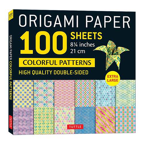 英文原版 Origami Paper 100 sheets Colorful Patterns 8 1/4