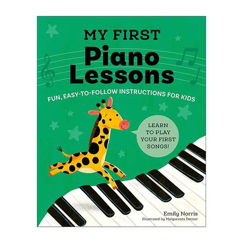 英文原版 My First Piano Lessons 我的钢琴课 趣味插图练习指南 儿童音乐活动书 英文版 进口英语原版书籍