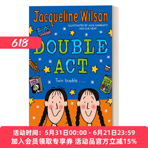 英文原版 Double Act 双胞胎行动 杰奎琳·威尔逊儿童故事书 英文版 进口英语原版书籍