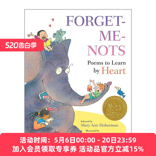 英文原版 Forget-Me-Nots 勿忘我 儿童诗歌集 精装 英文版 进口英语原版书籍