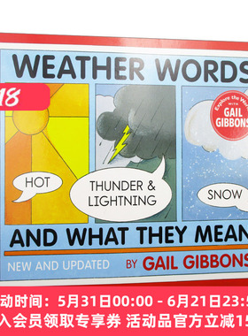 英文原版 Weather Words and What They Mean 盖尔吉本斯 关于天气的书 新版 英文版