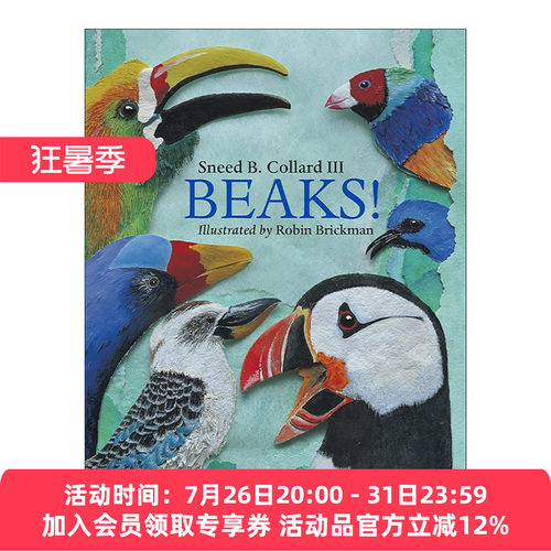 英文原版 Beaks 鸟喙 儿童动物科普百科绘本 Sneed B. Collard III 英文版 进口英语原版书籍