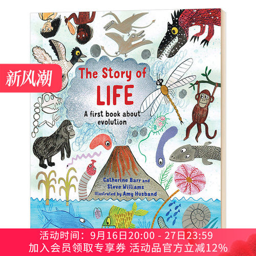 生命小历史 地球上生命的发展 英文原版 The Story of Life A First Book about Evolution 英文版 儿童自然百科英语启蒙读物