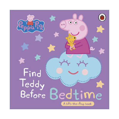 英文原版 Peppa Pig Find Teddy Before Bedtime 小猪佩奇 我的玩偶在哪里 纸板翻翻书 英文版 进口英语原版书籍