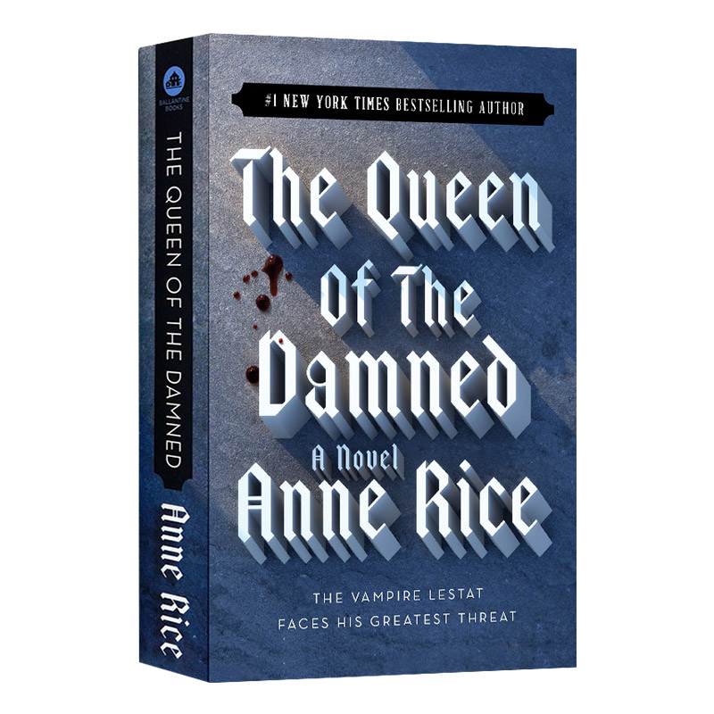 英文原版小说 The Queen of the Damned吸血鬼女王英文版吸血鬼编年史3夜访吸血鬼进口英语原版书籍-封面