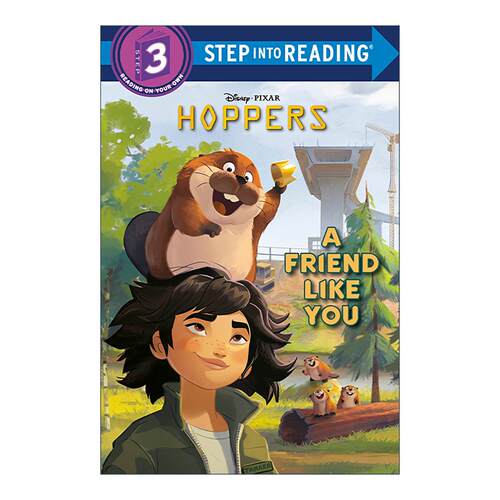 英文原版 Step into Reading 3 A Friend Like You Disney Pixar Hoppers 像你一样的朋友 迪士尼 皮克斯 河狸变身计划 同名电影