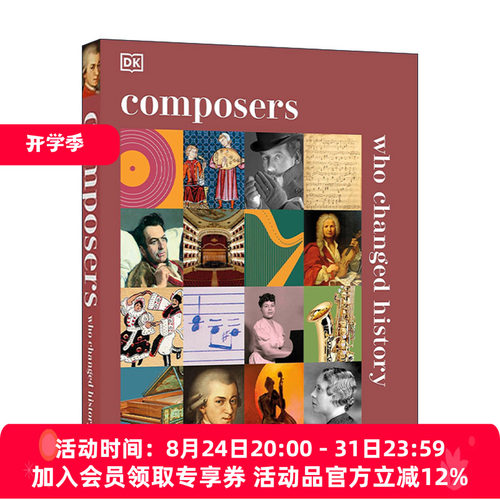 英文原版 Composers Who Changed History 改变历史的作曲家 古典音乐家传记 DK人文科普百科精装 英文版 进口英语原版书籍