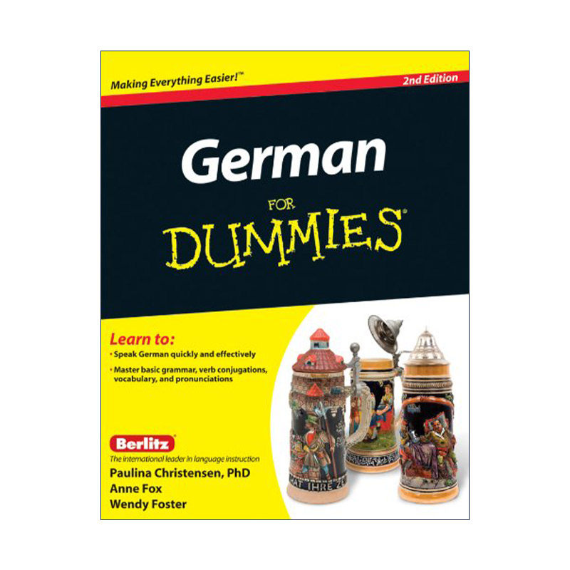 原版 German for Dummies 德语入门 含光盘 第2版 进口原版书籍