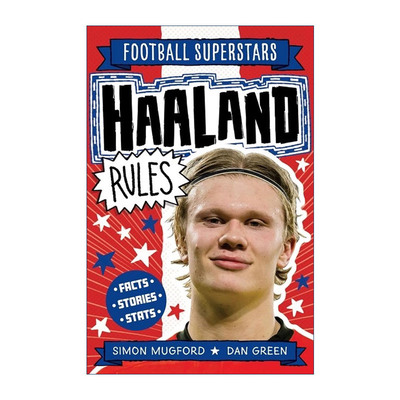 英文原版 Football Superstars: Haaland Rules 足球明星特辑 埃尔林·哈兰德 儿童运动人物科普百科 英文版 进口英语原版书籍