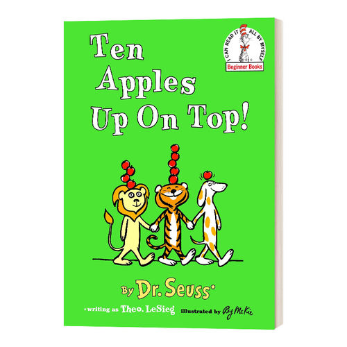 英文原版绘本 Ten Apples Up On Top 头顶十个苹果 苏斯博士精装绘本 Dr Seuss 英文版 进口英语原版书籍