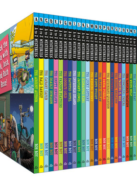 现货 英文原版 A to Z Mysteries Boxed Set A to Z神秘案件系列26册盒装套装 新版 英文版 进口英语原版书籍