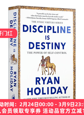 英文原版 Discipline Is Destiny 纪律就是命运 自我控制的力量 管理 古代哲学 自我提升 Ryan Holiday 精装 进口英语原版书籍