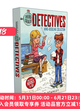 英文原版 The Third-Grade Detectives Mind-Boggling Collection 三年级侦探6册盒装 侦探章节书 英文版 进口英语原版书籍