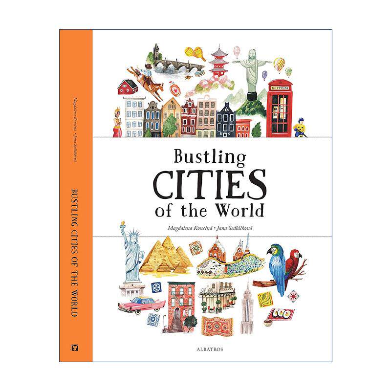 英文原版 Bustling Cities of the World 世界上繁华的城市 儿童精装科普百科 旅游 英文版 进口英语原版书籍