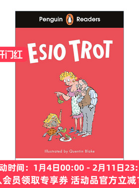 英文原版 Penguin Readers Level 1 Roald Dahl Esio Trot 企鹅分级阅读1级 罗尔德达尔 小乌龟是怎样长大的 进口英语原版书籍