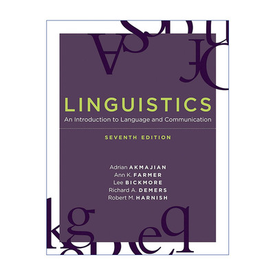 现货 语言学  英文原版 Linguistics The MIT Press 语言与交际导论 第七版 Adrian Akmajian 英文版 进口英语原版书籍