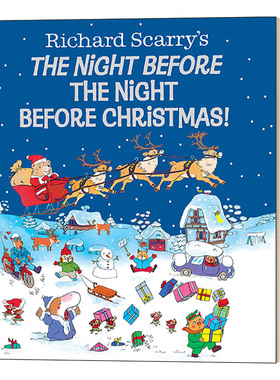 理查德 英文原版 Richard Scarry's the Night Before Christmas! 理查德·斯凯瑞的圣诞前夜 绘本 进口英语原版书