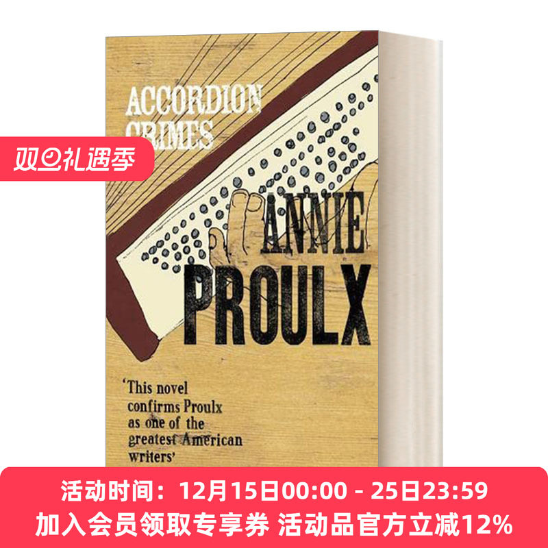 英文原版小说 Accordion Crimes 手风琴罪案 安妮·普鲁 英文版 进口英语原版书籍