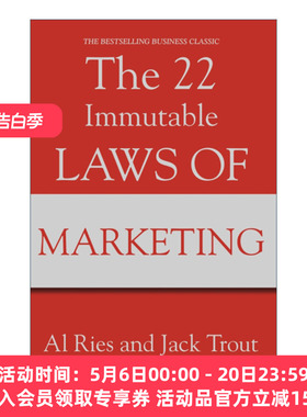 英文原版 The 22 Immutable Laws Of Marketing 22条商规 艾?里斯  杰克?特劳特 英文版 进口英语原版书籍