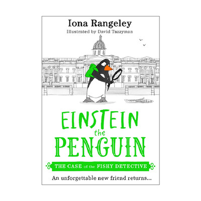 英文原版 Einstein the Penguin the Case of the Fishy Detective 企鹅爱因斯坦2 爱吃鱼的侦探 英文版 进口英语原版书籍