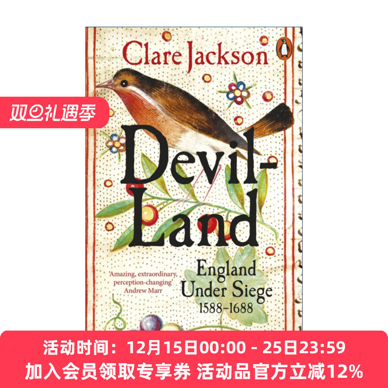 英文原版 Devil-Land 恶魔之地 被围困的英格兰1588-1688 克莱尔·杰克逊 沃尔夫森历史奖 英文版 进口英语原版书籍