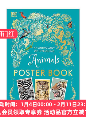 英文原版 An Anthology of Intriguing Animals Poster Book 有趣动物集海报书 DK自然科普百科 英文版 进口英语原版书籍