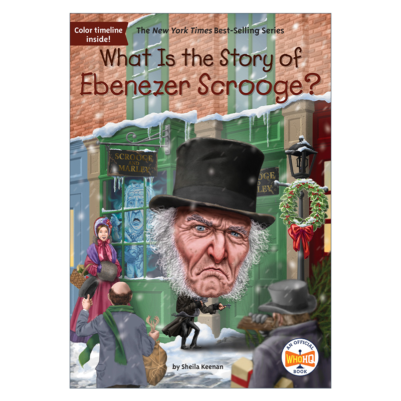 英文原版 What Is the Story of Ebenezer Scrooge? 埃比尼泽·斯克鲁奇的故事是什么 儿童科普百科 Who HQ系列 英文版 进口英语原